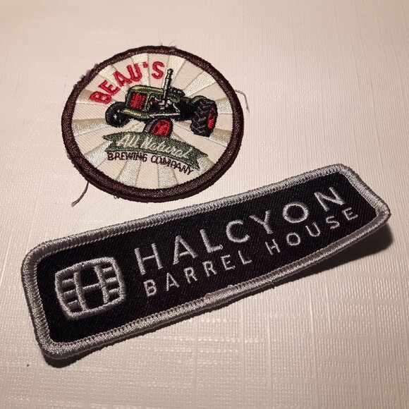 Beau's All Natural Brewing Company Patches PAIR BEAUS BEER - Picture 1 of 2